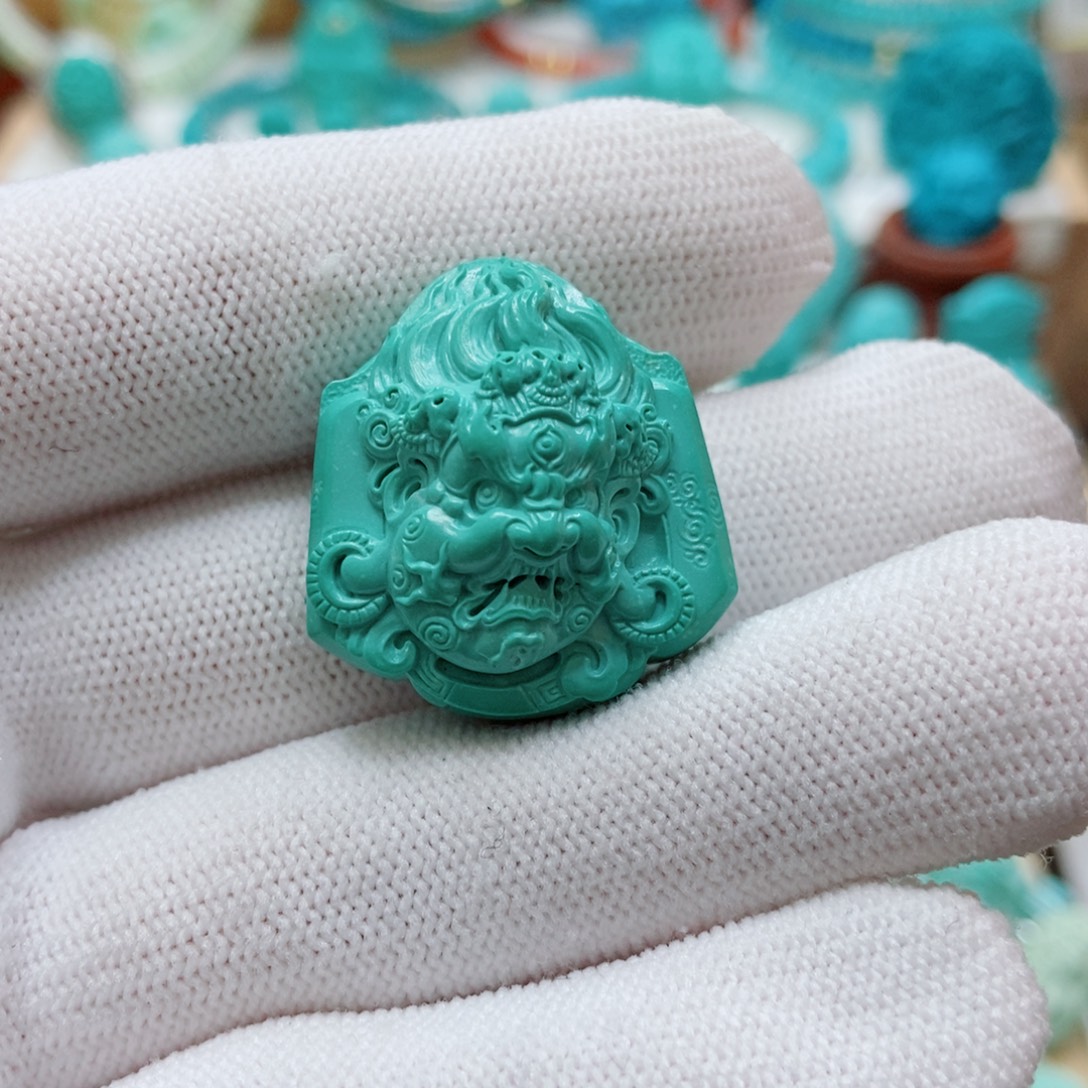 绿松石未镶嵌黑天