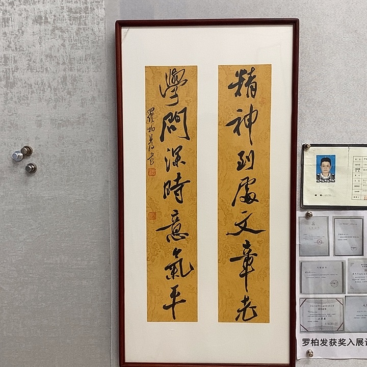 书法罗柏发书法精神到处