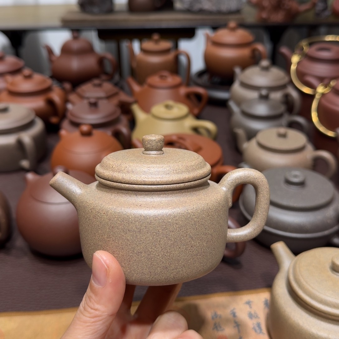 紫砂茶壶花*清降坡德中微瑕150cc