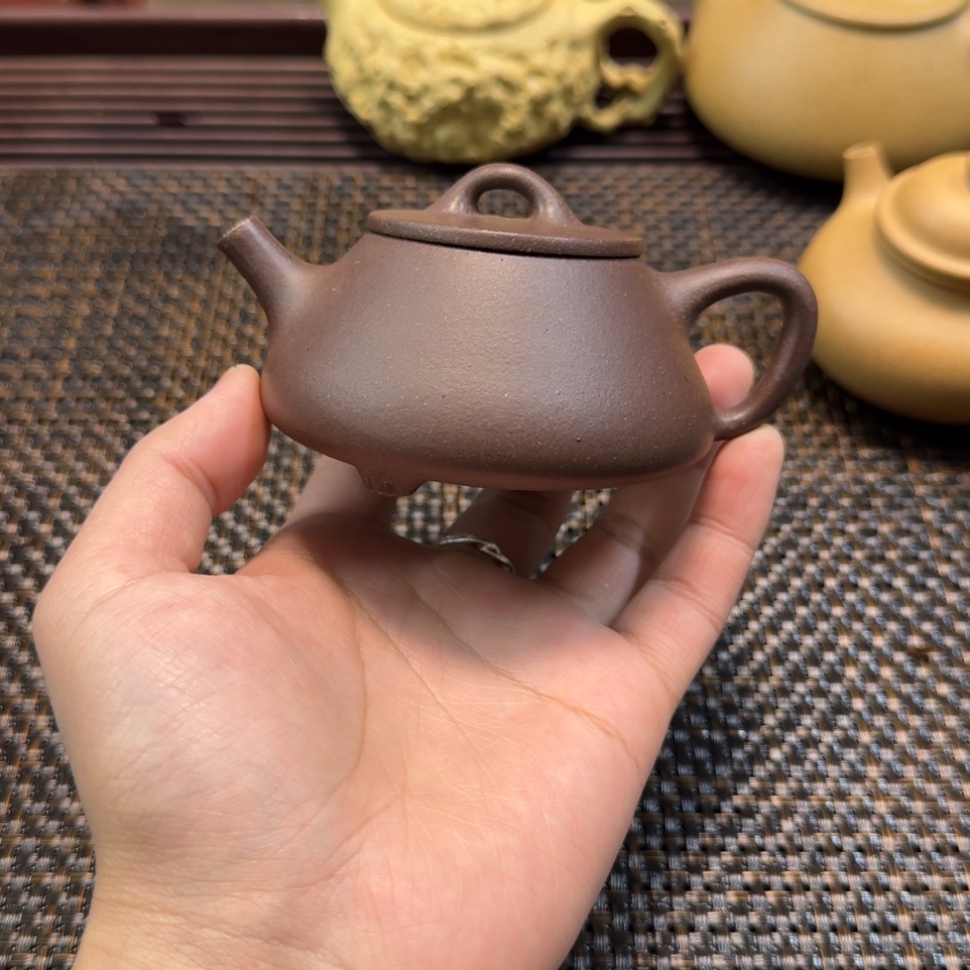诗***～高沙老紫泥平盖石瓢150CC