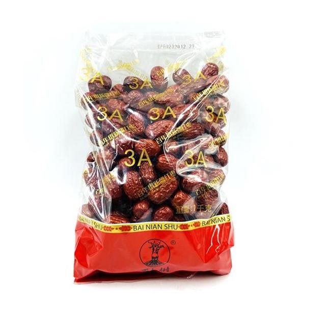 到货 百年树新疆红枣免洗3A4A5A红枣1000g袋装即食煲汤煮粥包邮