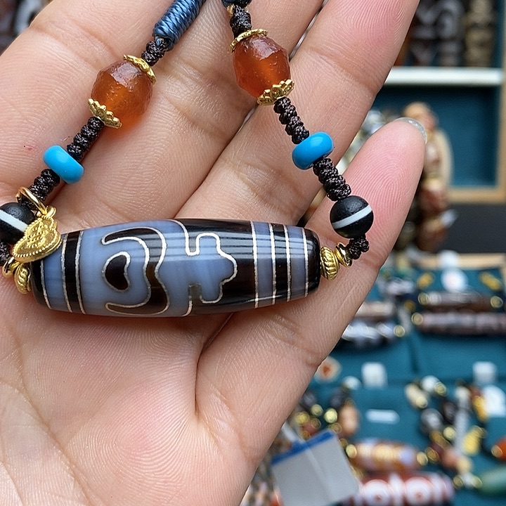 玛瑙/玉髓颈饰合金