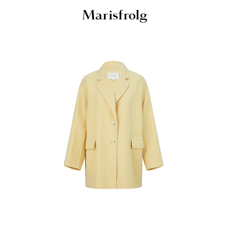 【艺术时装大衣】玛丝菲尔气质设计师中长款时尚女士外套A1CX4472D