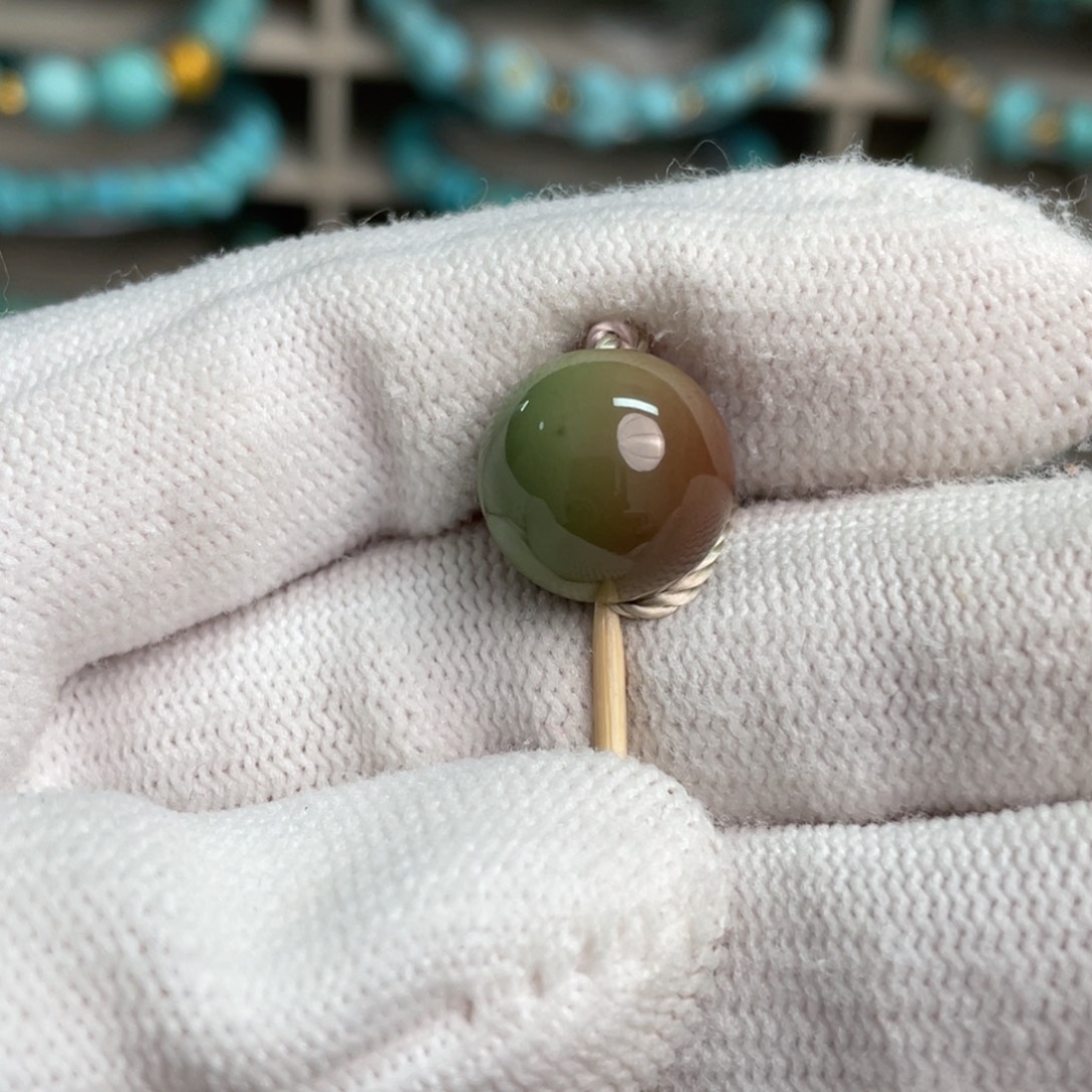 绿松石未镶嵌望舒精品圆珠27