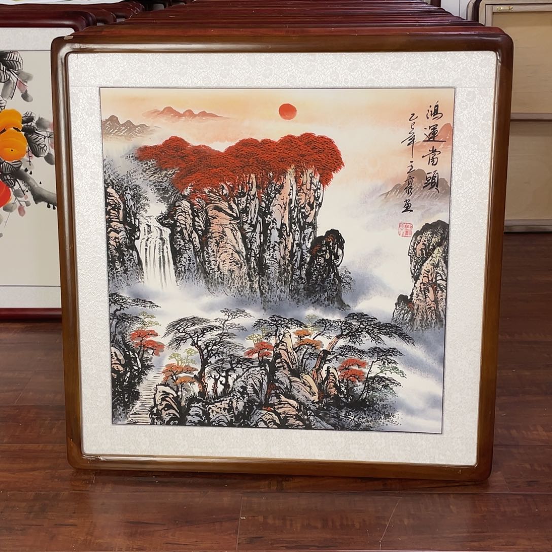 国画带框尺寸63*63厘米