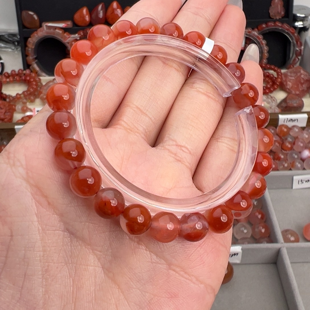 煮***煮南红玛瑙未镶嵌颈饰冰飘单圈卡7+