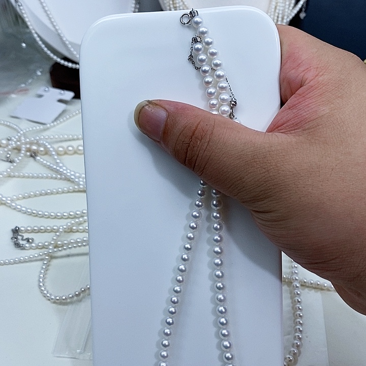 $***ｌ颈饰银S925镶嵌淡水珍珠