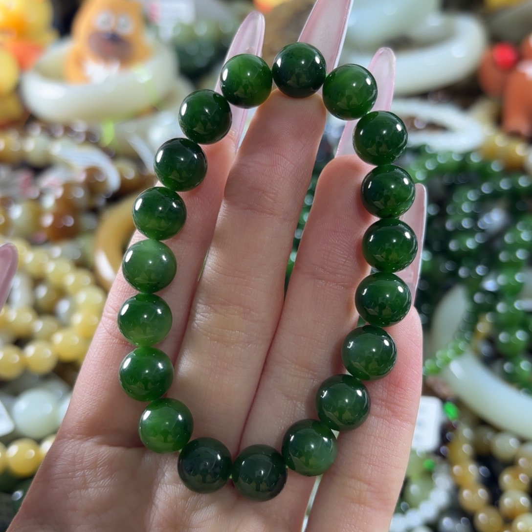 和田玉未镶嵌手链174