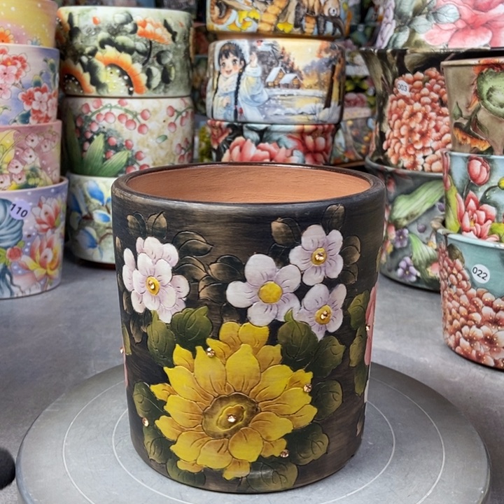 红陶景德镇艺术手绘作品