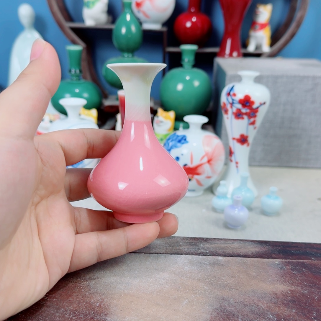 陶瓷手工小花器摆件