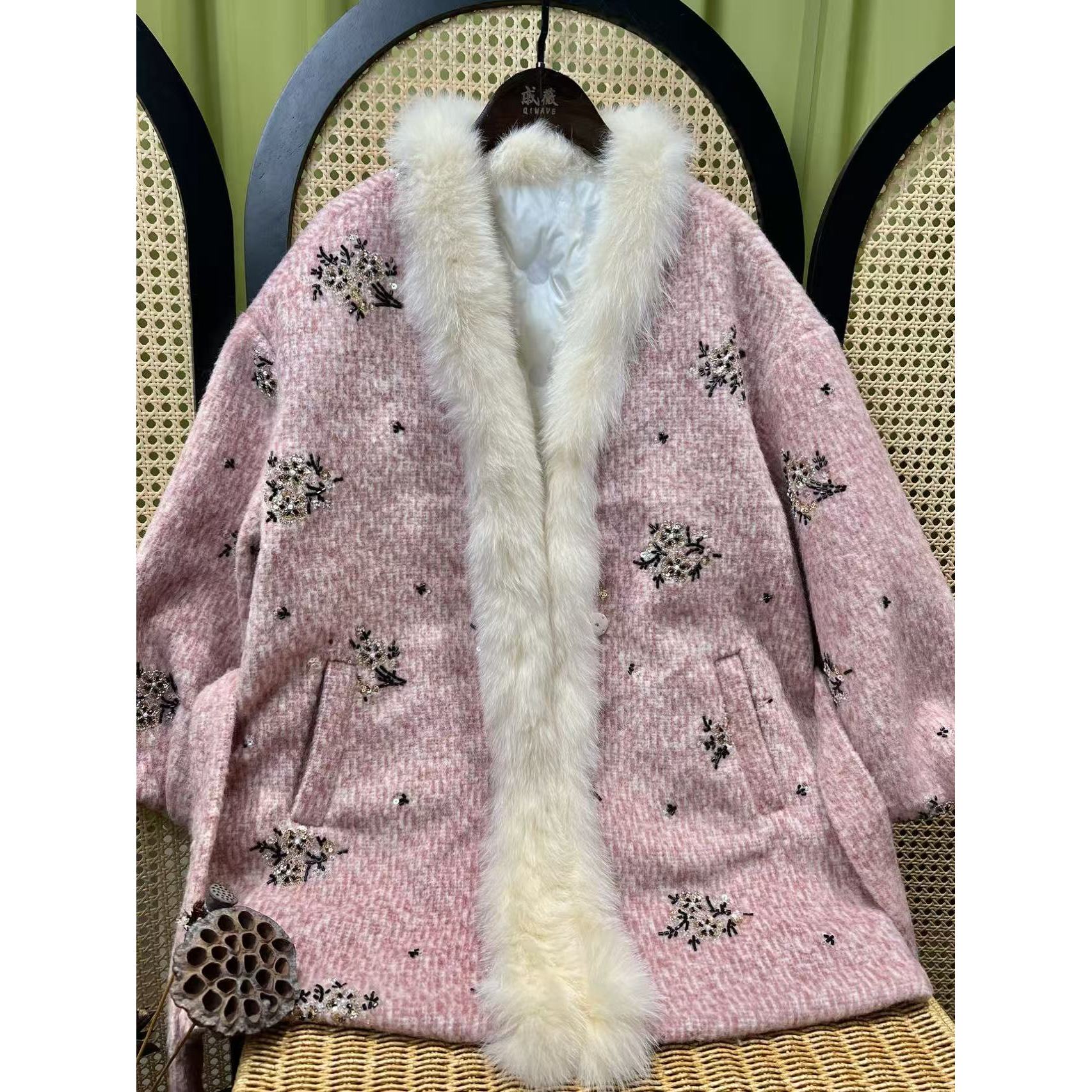 戚薇原创【千金驾到】长75左右新款新中式国风冬季保暖羽绒服