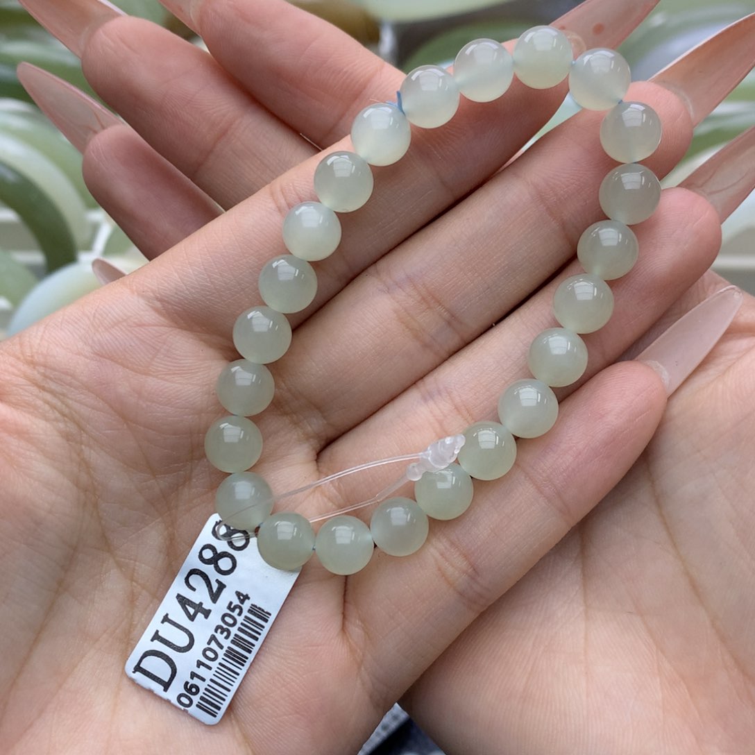 和田玉手链未镶嵌?**子