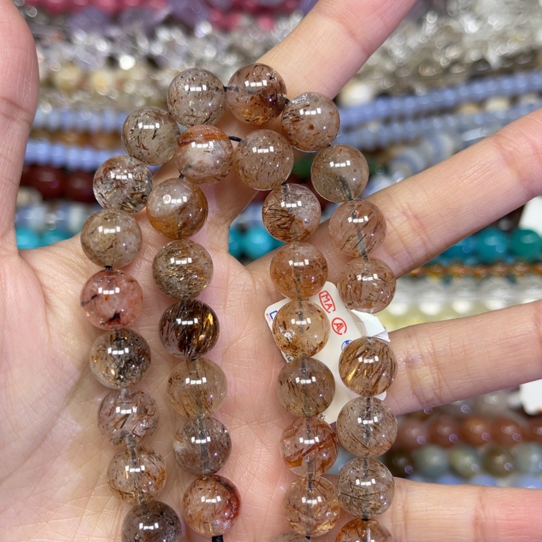 玛瑙/玉髓散珠天然黑金超7卡18长条38厘米