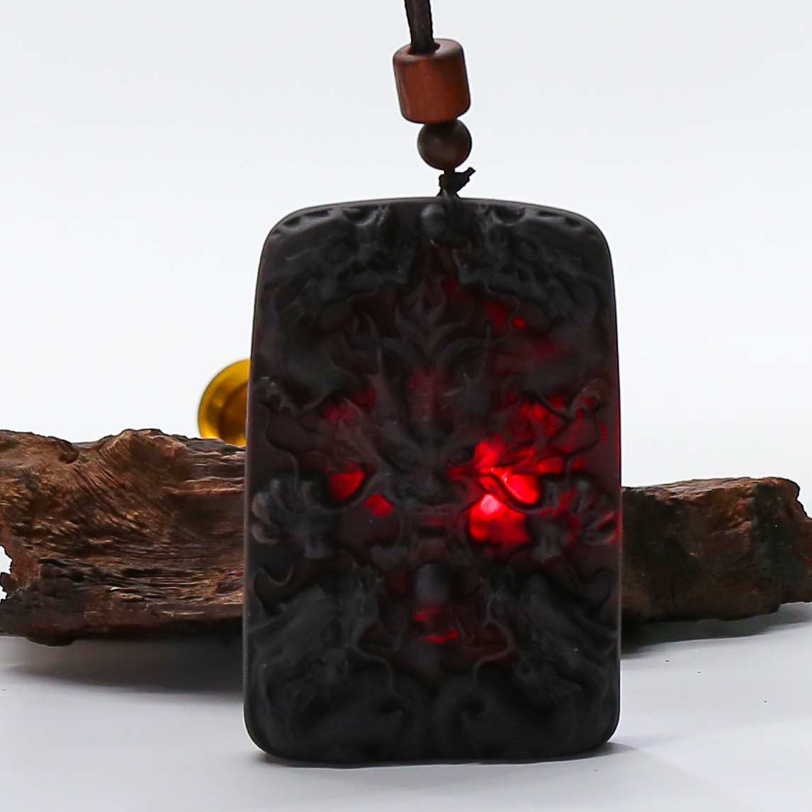 非金属木质吊坠 AD350-龙牌（无礼盒）