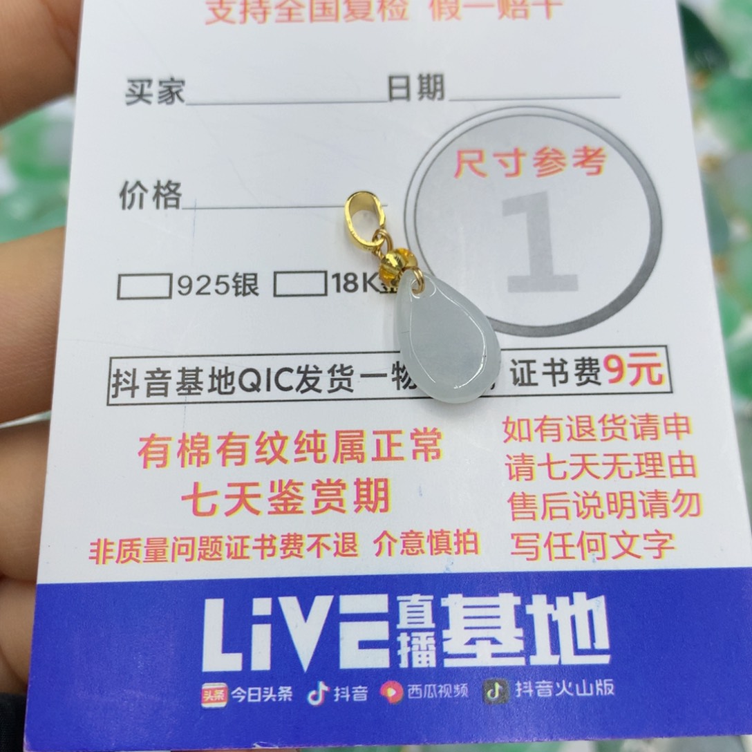 翡翠颈饰未镶嵌翡翠