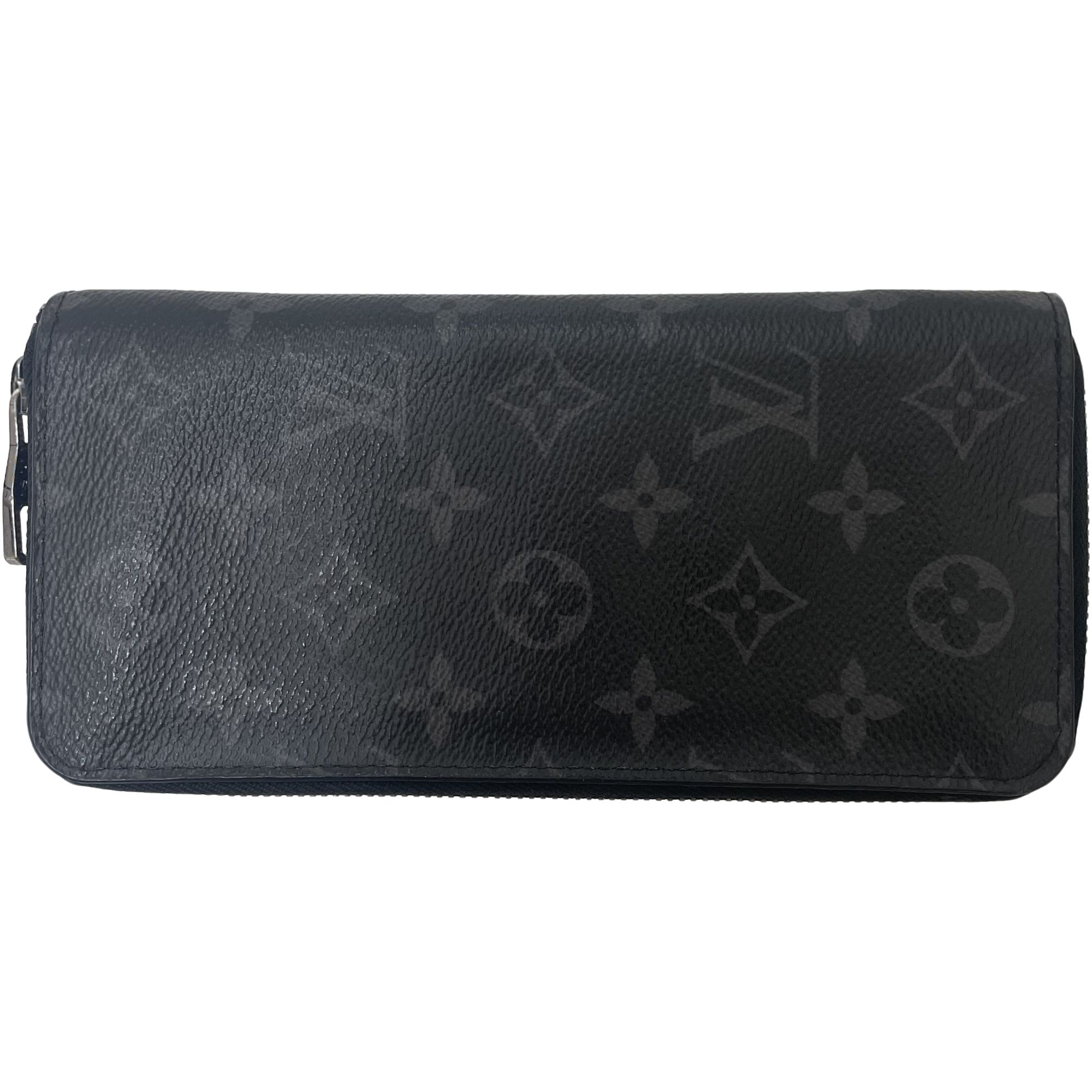 95新 LouisVuitton/路易威登 98新黑老花长款钱包黑色 尺寸19/11