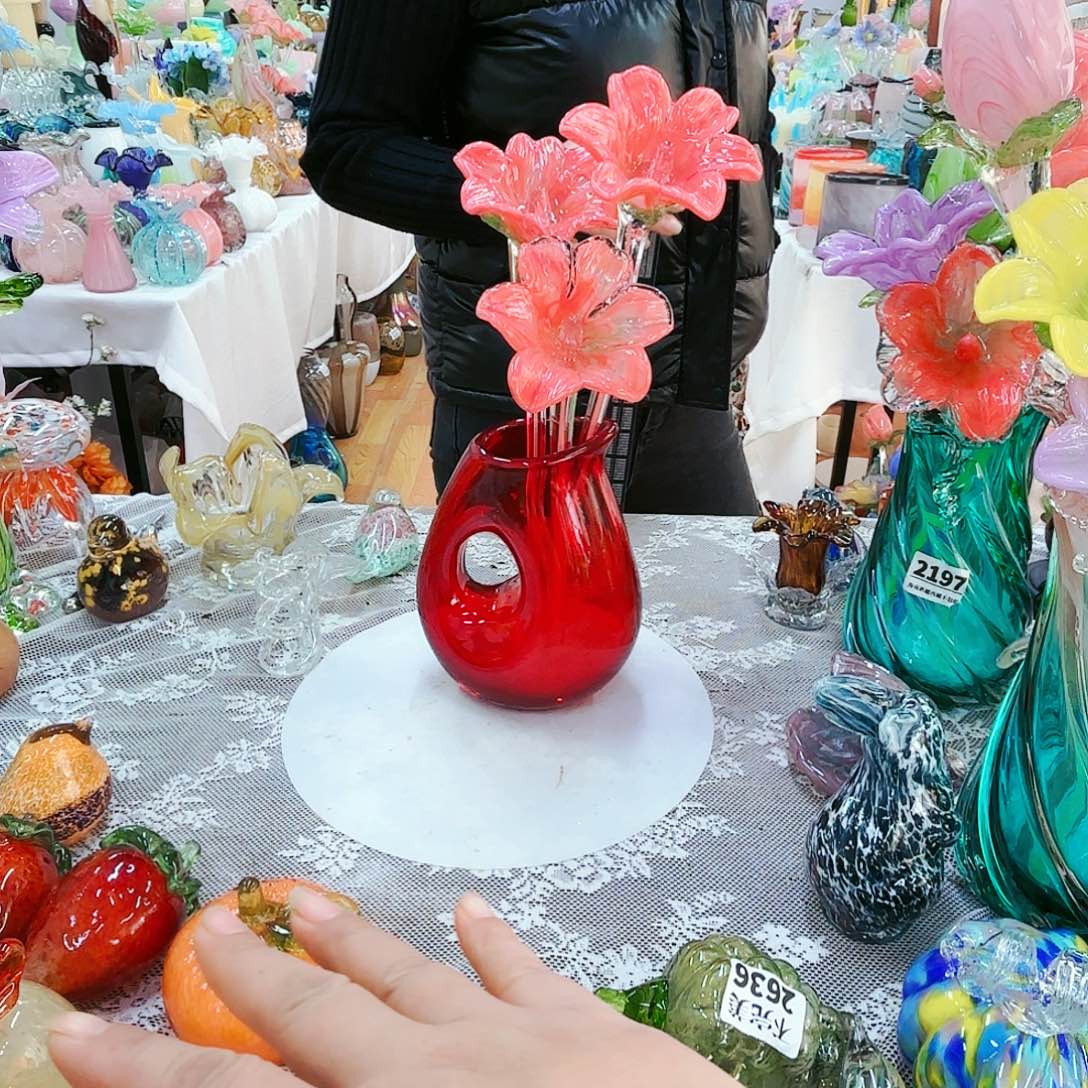 福利不退不换琉璃花瓶艺术品