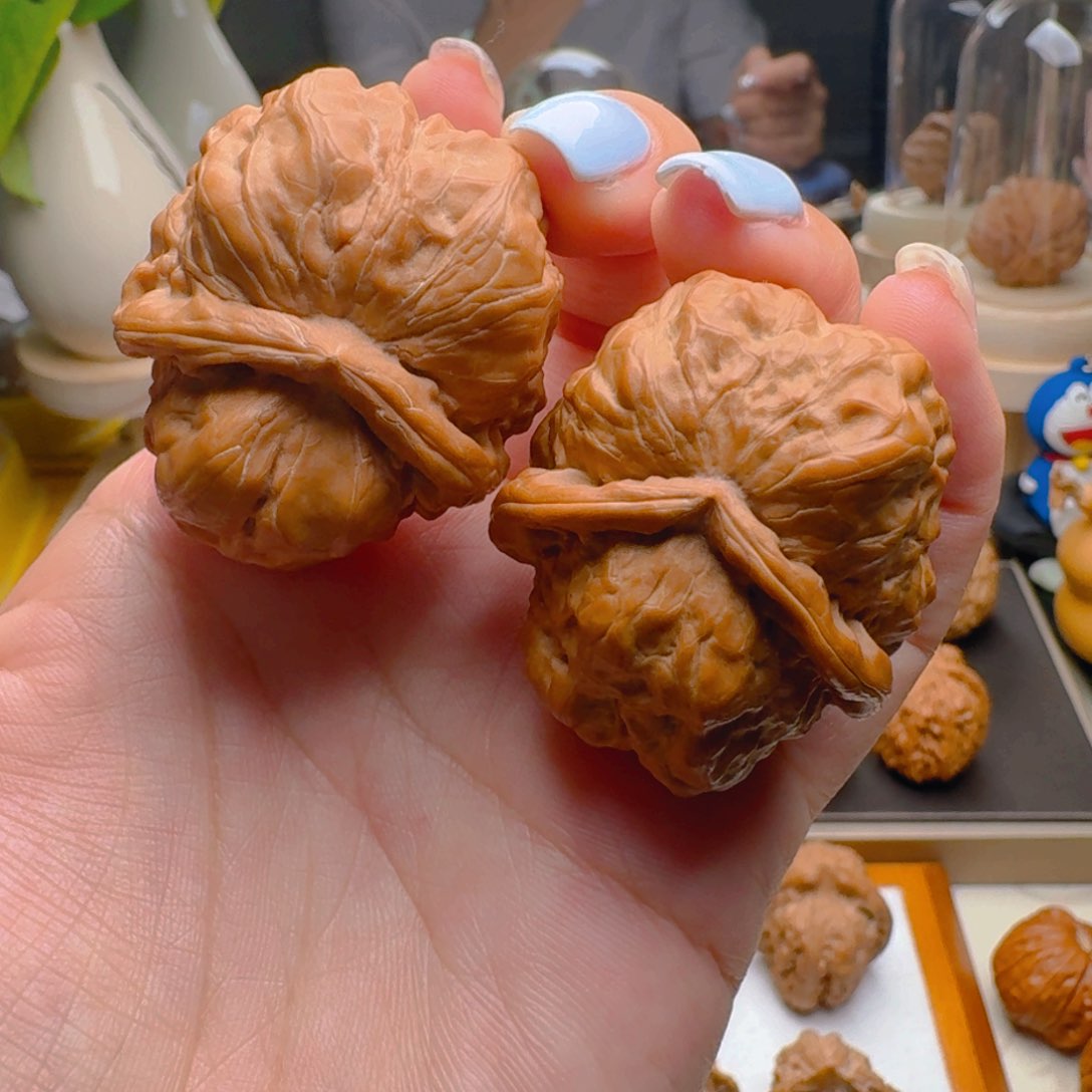 核桃把件蛤蟆头异型佛肚