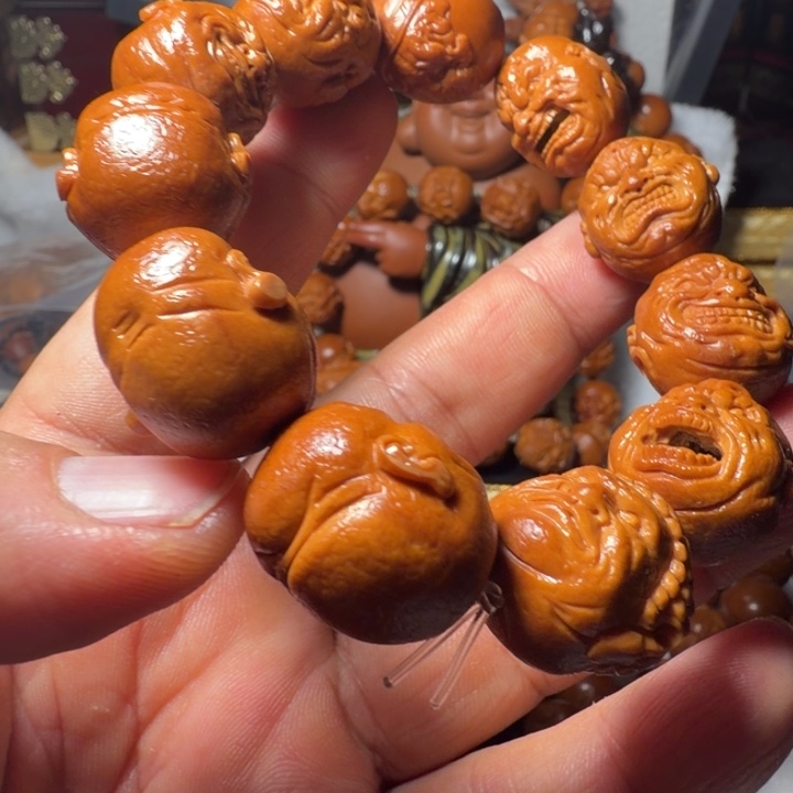 灵***洞手串/手链橄榄核经典1.9恶僧