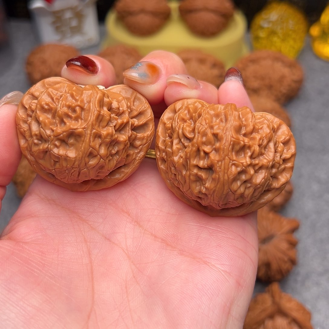 把件文玩核桃毕业精品精配桃心宫灯43全品