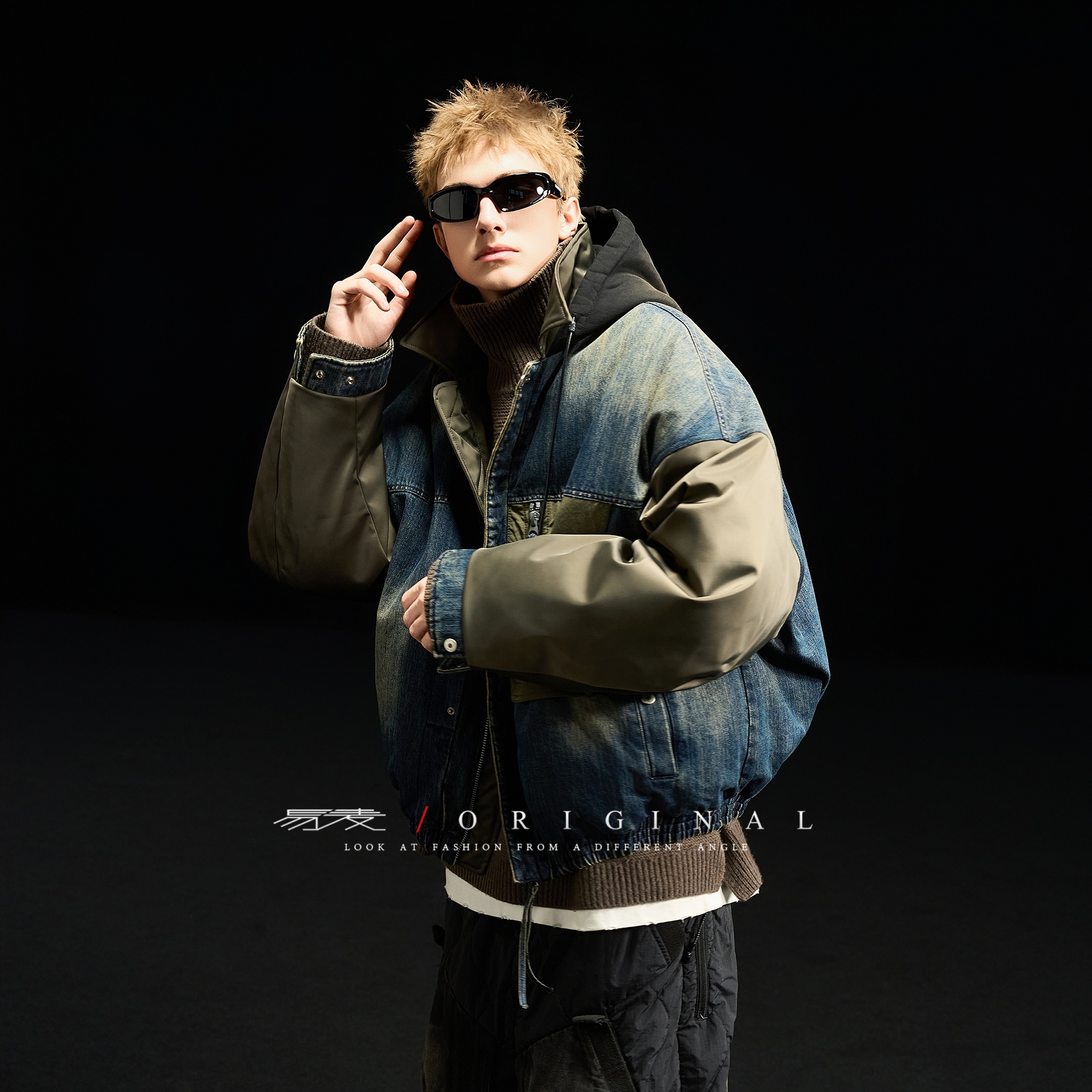 易麦2025原创冬季白鸭绒羽绒服夹克男女同款美式潮牌城市休闲外套