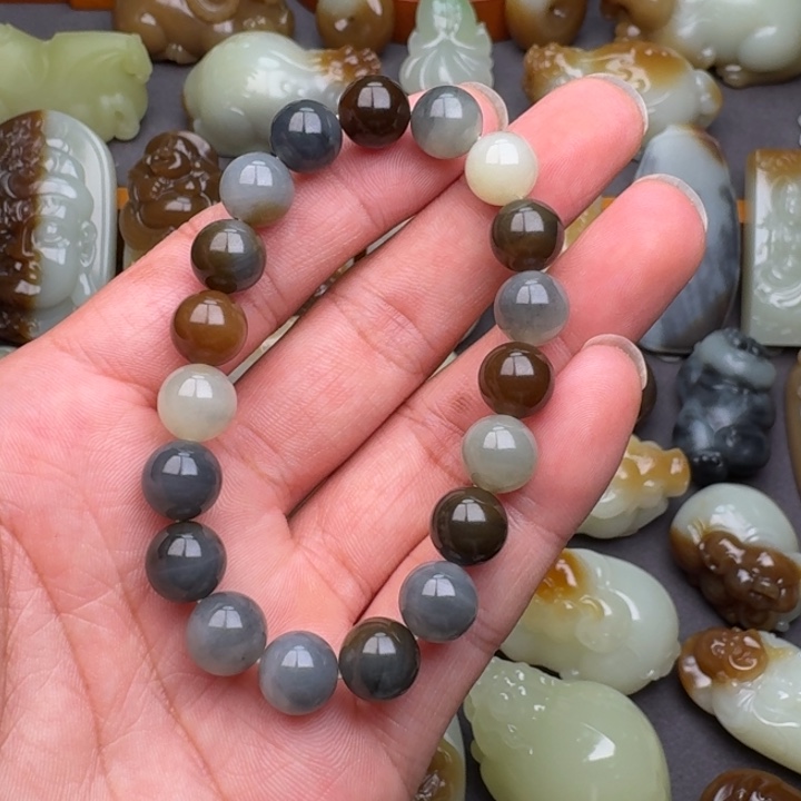 和田玉颈饰未镶嵌愉**生