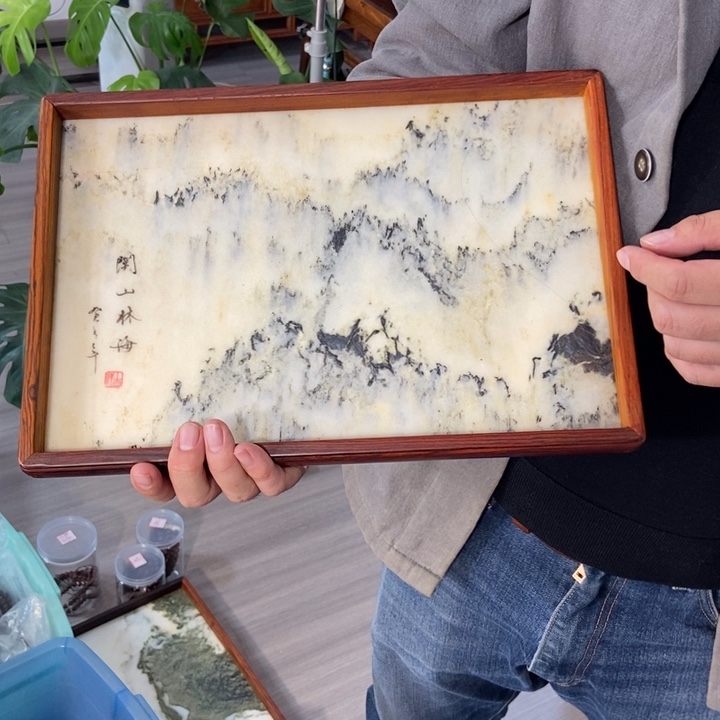 微凹黄檀（南美大红酸枝）茶盘