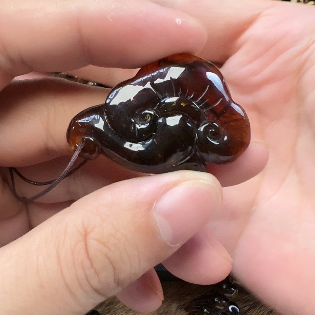 裸石琥珀未镶嵌抚顺琥珀