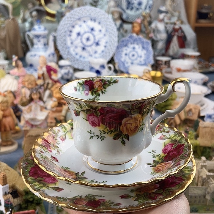 中古欧瓷瓷器小房子