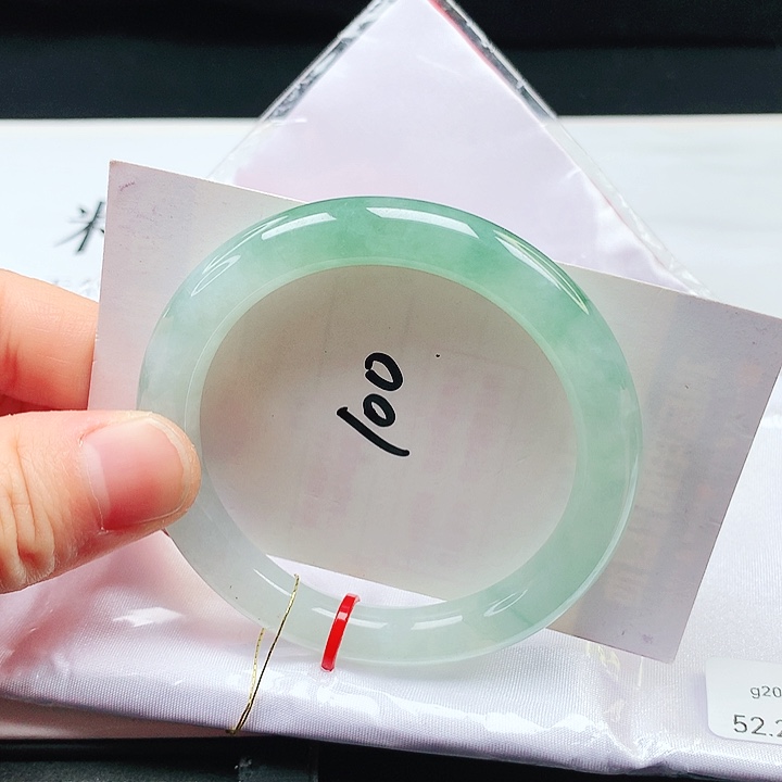 翡翠手镯未镶嵌52➕圈口