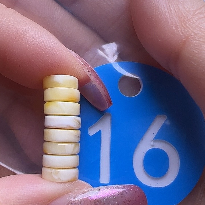 未镶嵌蜜蜡裸石7mm精工隔片