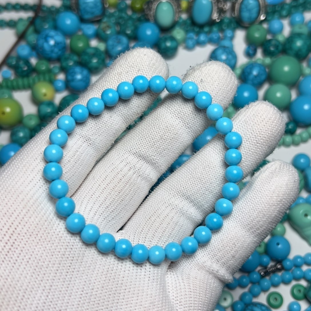 6+蓝珠子手串手链