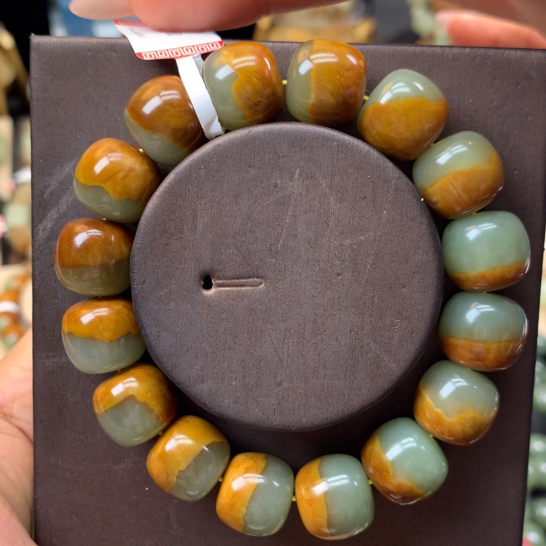 和田玉手链未镶嵌行**航