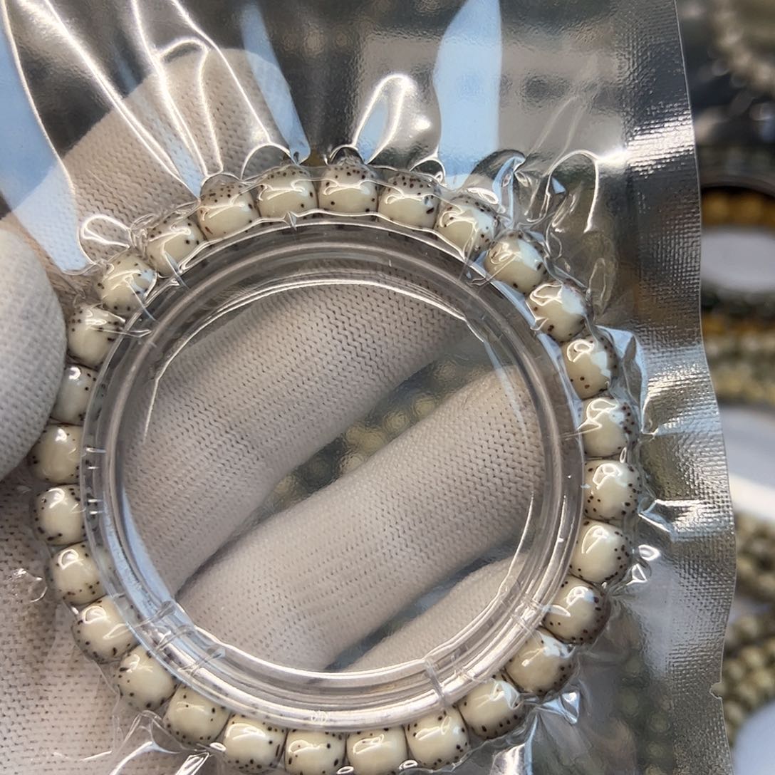 星月菩提手串糯冰灰背河豚8✖️7