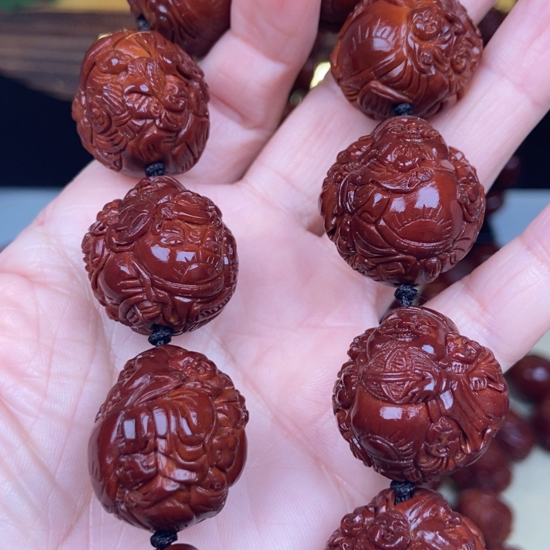 橄榄核吊坠明***好百子财神