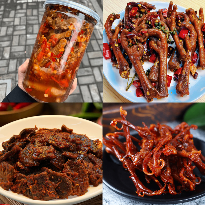 【双十二鸡爪套餐】1蒜蓉鸡爪+1微辣牛肉+1土鸡爪+1翅中等一共12样
