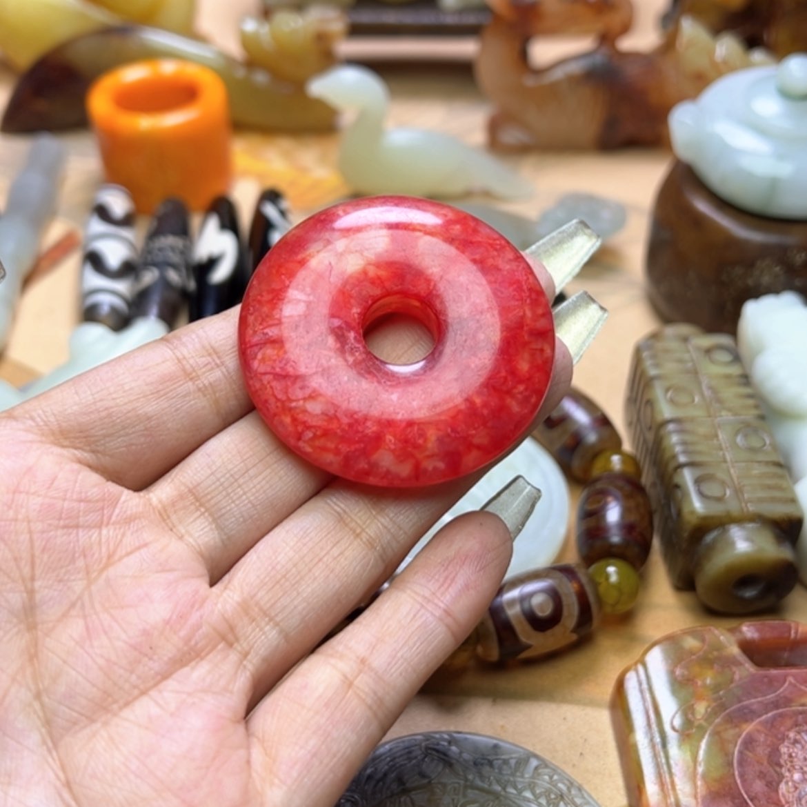 【闪购商品】蛇纹石玉颈饰未镶嵌