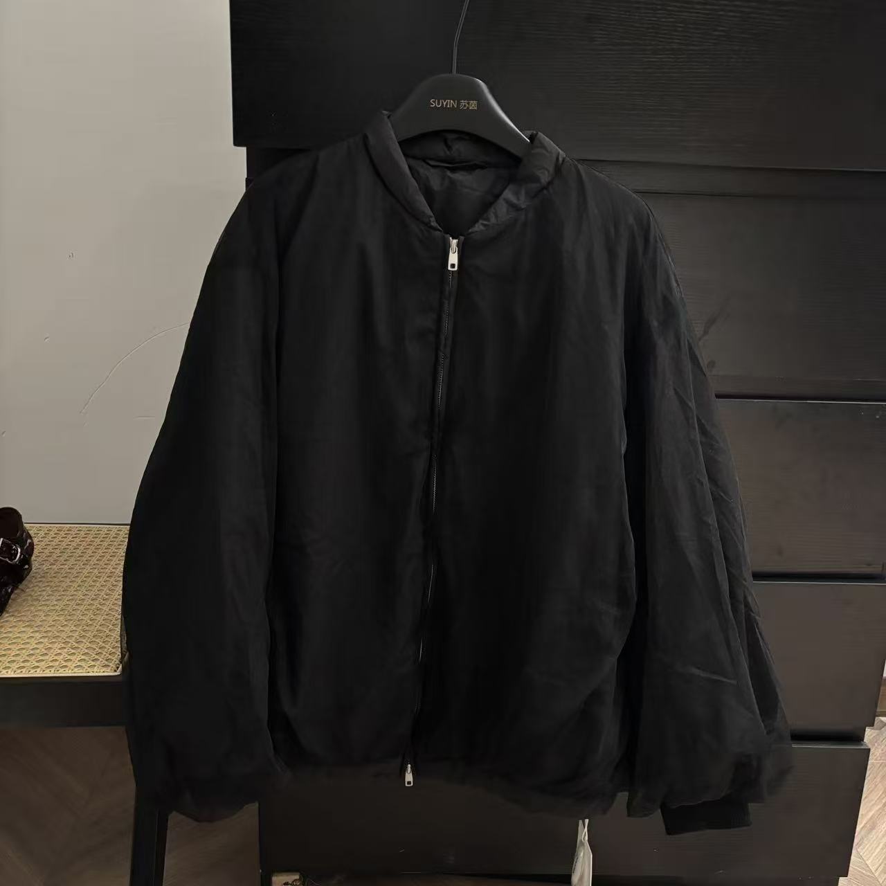 【苏茵】高品设计师系列 90白鸭绒 运动梦幻网纱 慵懒羽绒服外套女