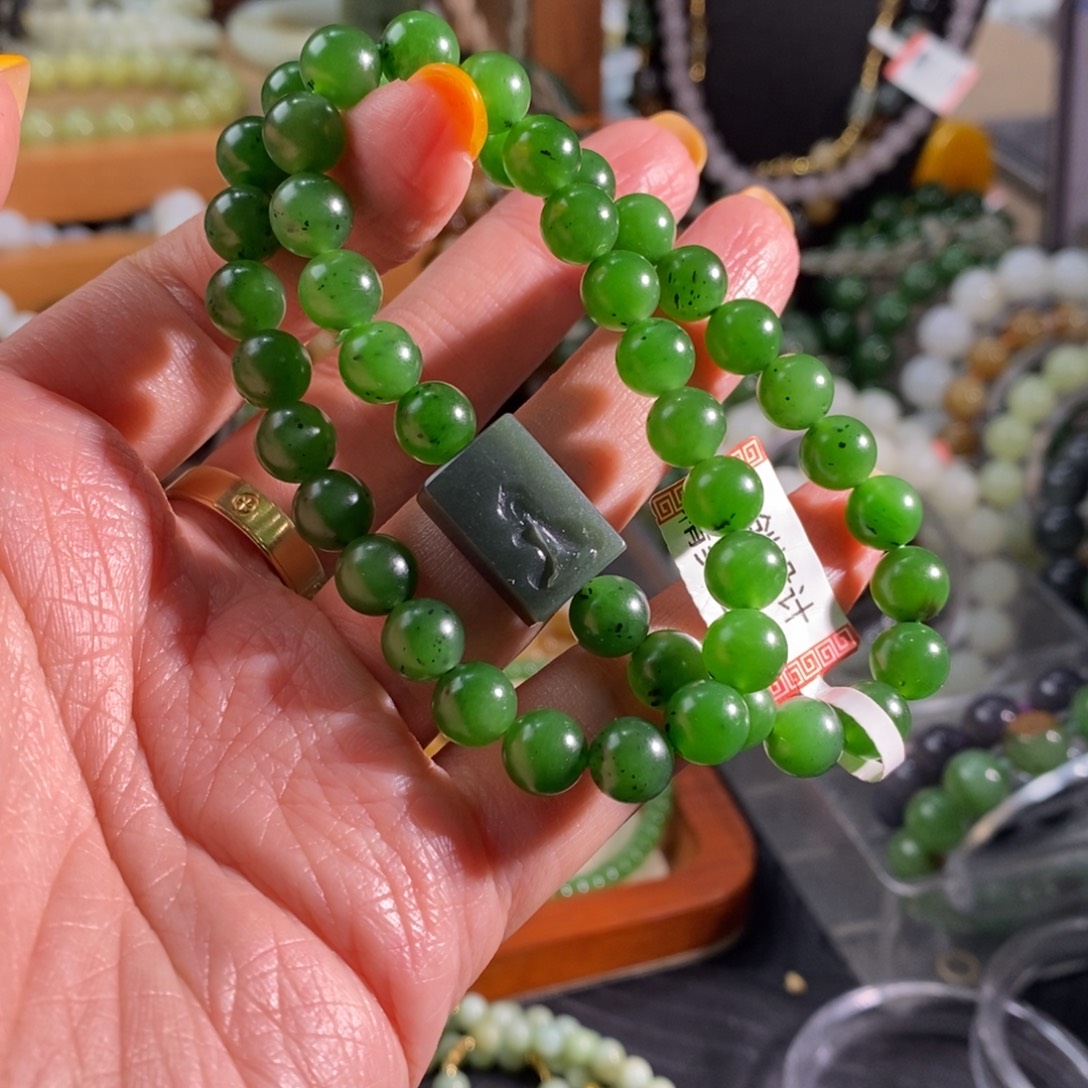 和田玉未镶嵌手链