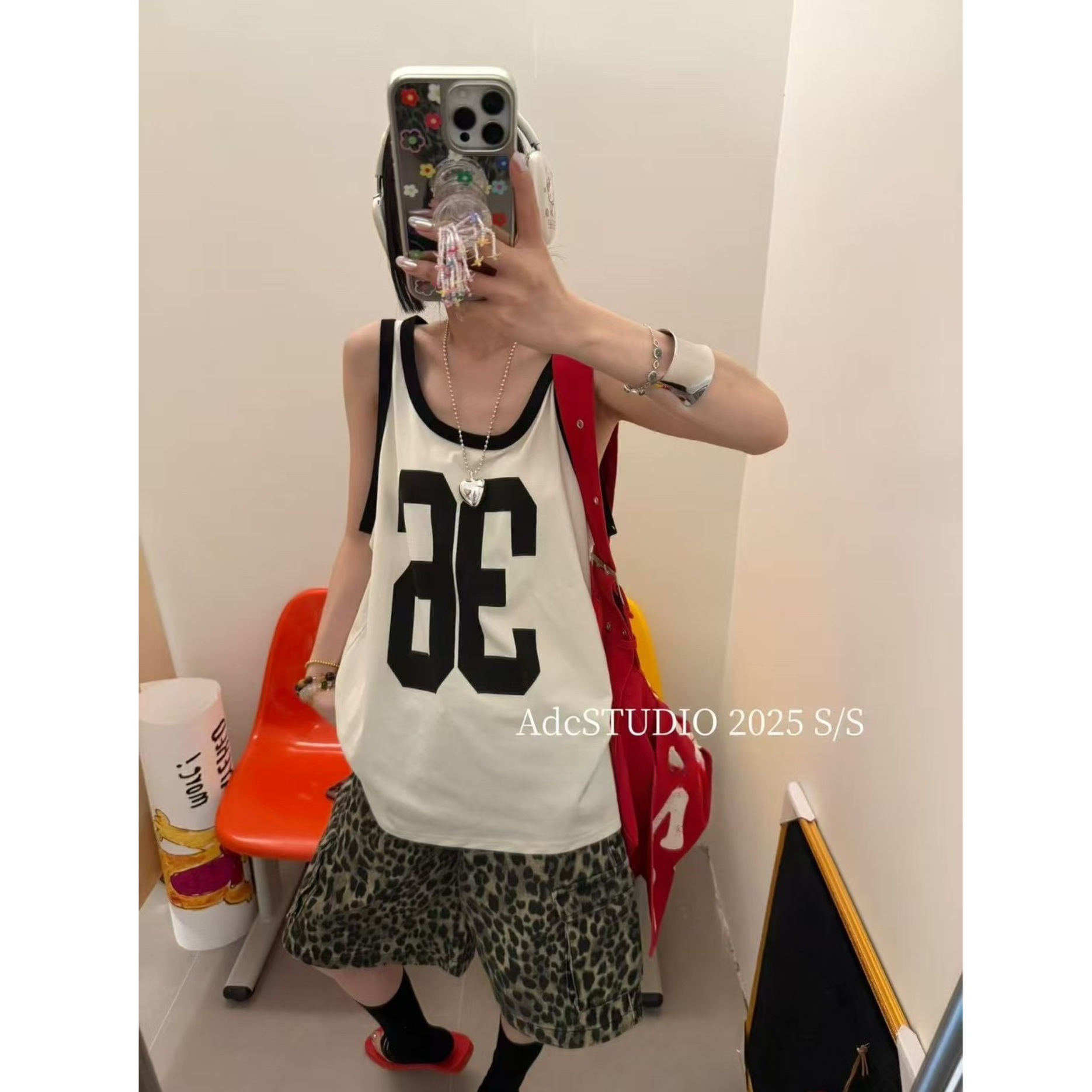 【现货-36号背心】東room夏季新款36号数字背心女