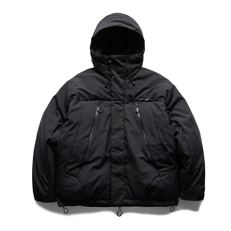 STFK冬季90白鸭绒抗寒保暖羽绒服2025新款冬天连帽拉链口袋外套