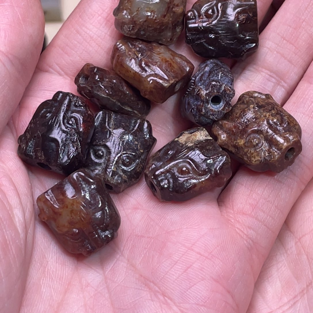 和田玉无未镶嵌李**茶