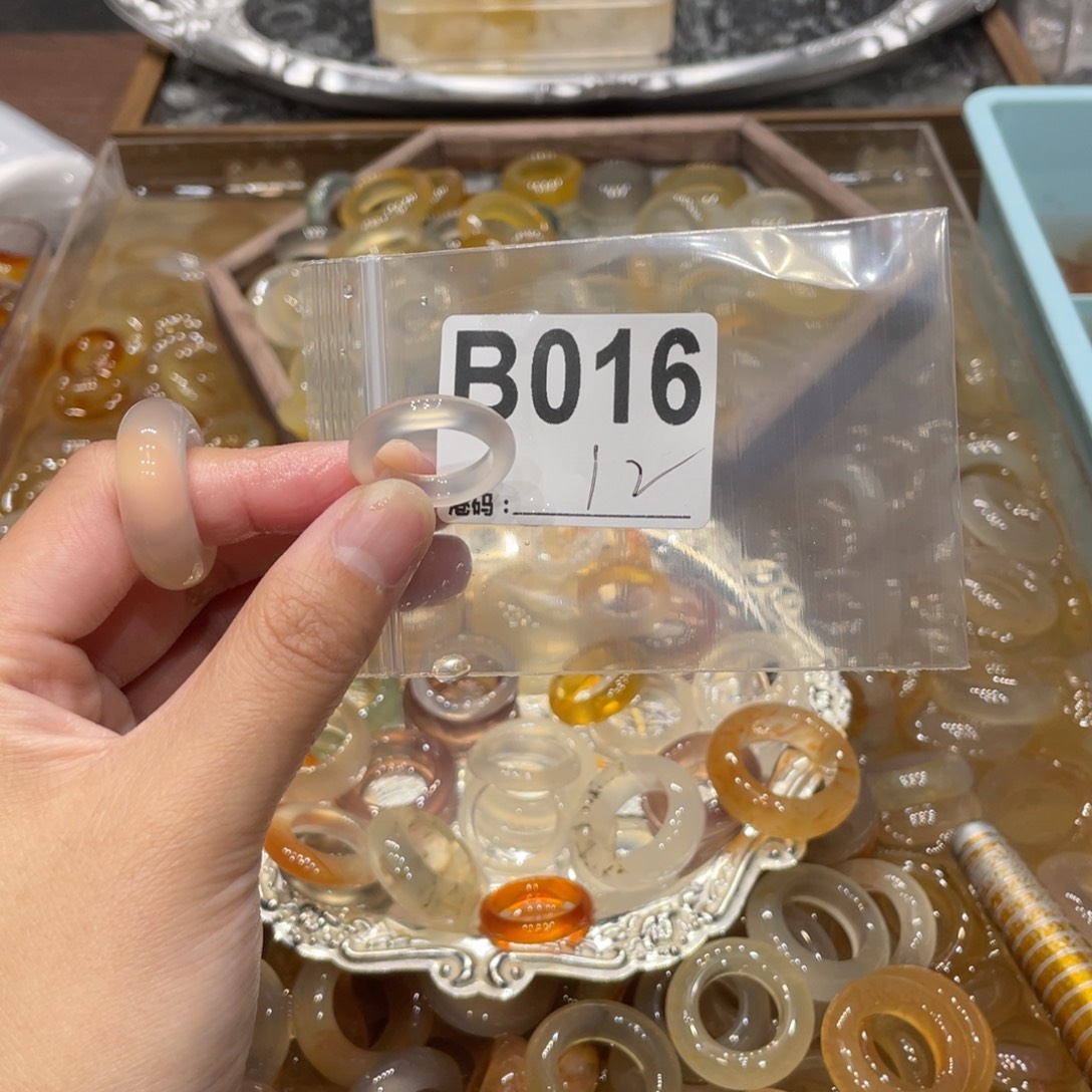 玛瑙/玉髓未镶嵌戒指016