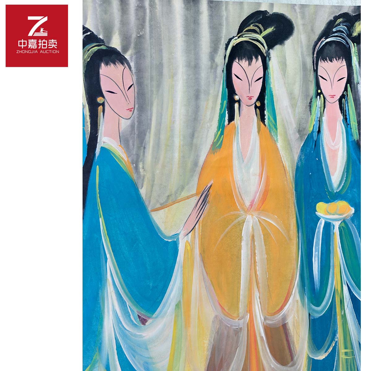 1-L0004林先生绘画立轴人物67x67