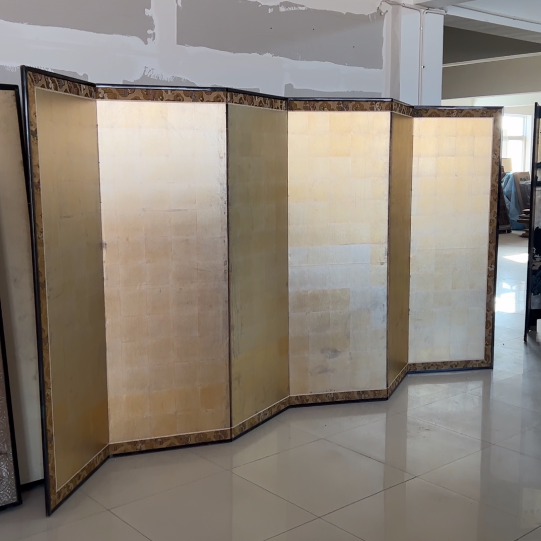 绘画屏风框画茶空间设计