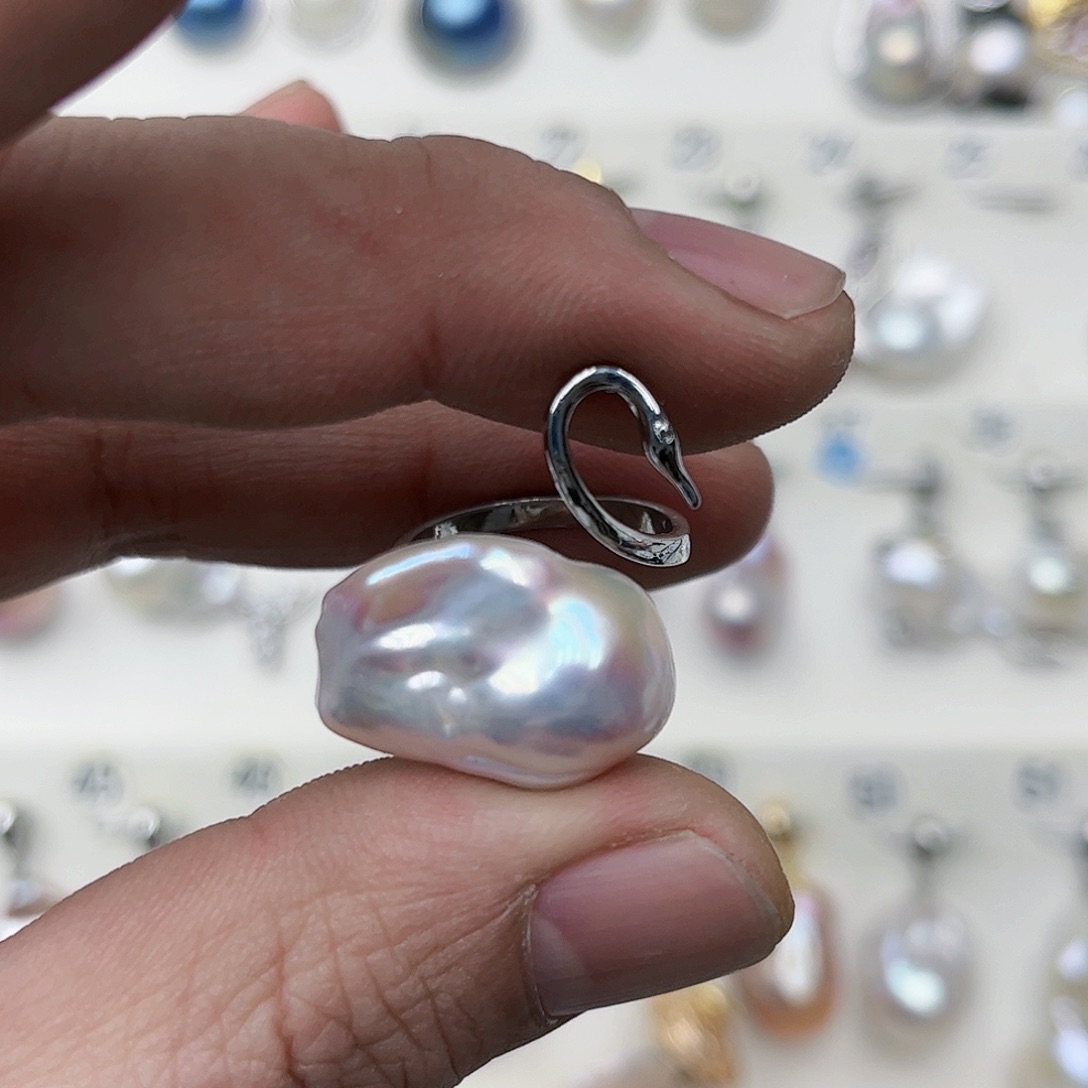 淡水珍珠吊坠(不含链)未镶嵌21