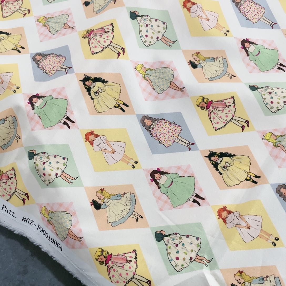 一米价纯棉50支高密斜纹1.5米宽果子布地卷