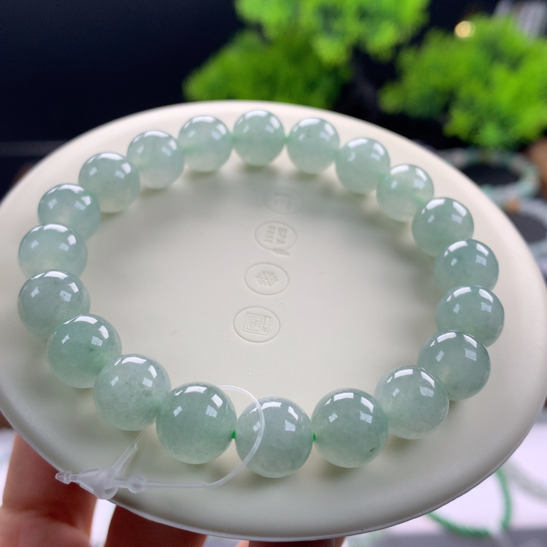 翡翠未镶嵌手链15号卡9.5