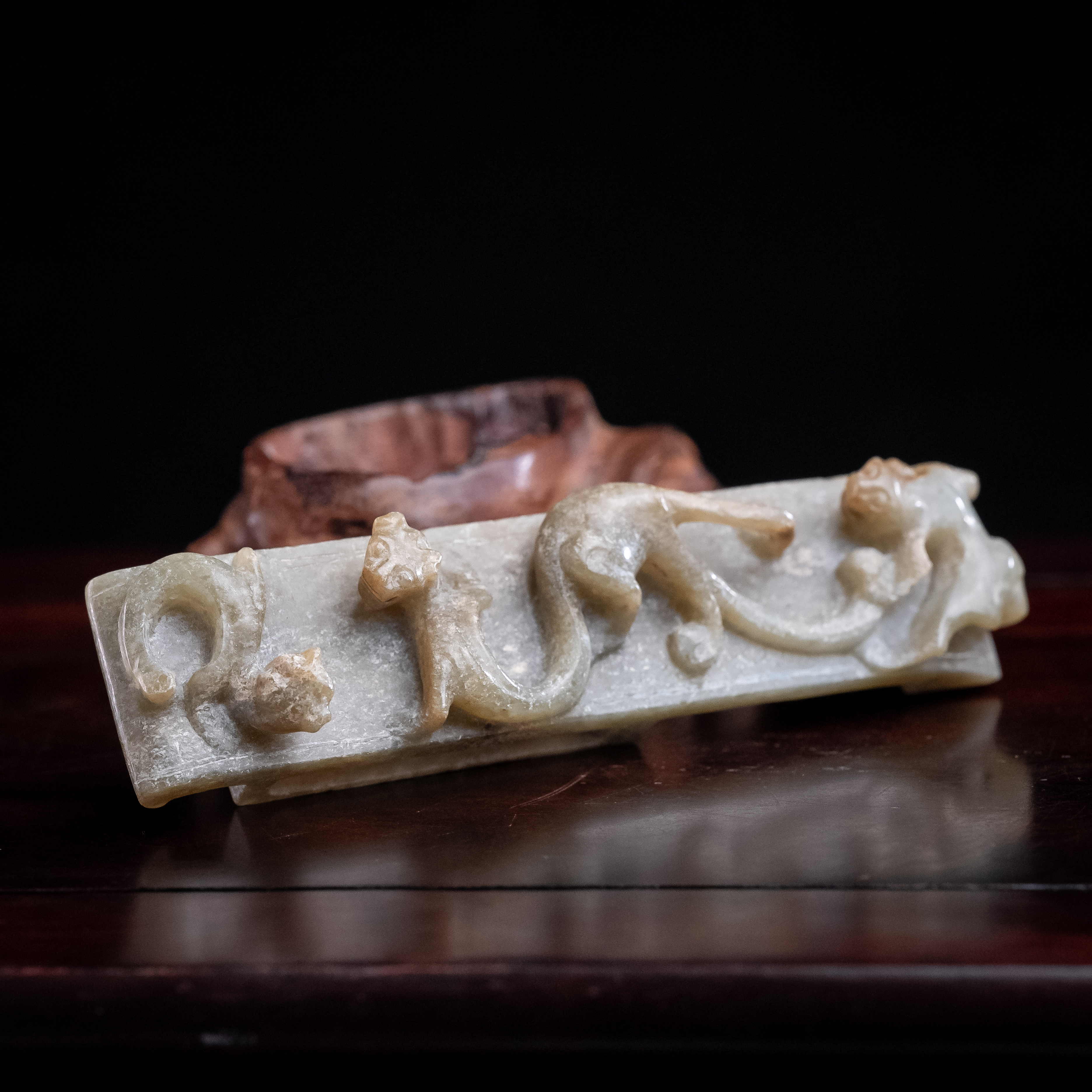 明代和田玉玉剑饰组件