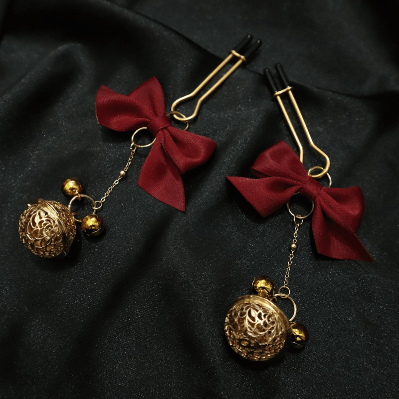 葡萄铃铛成人夹子小众饰品胸 夹 小狗奶家